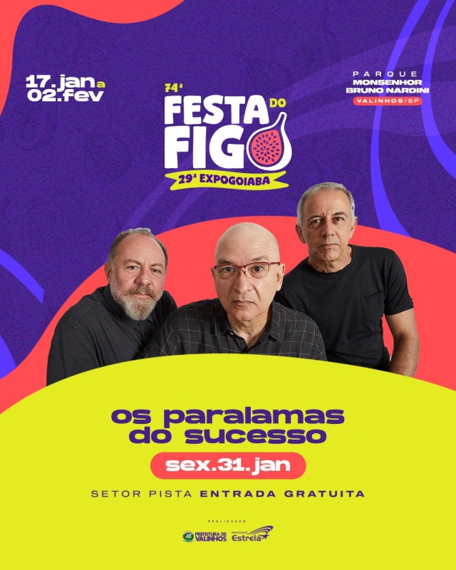 Último final de semana da Festa do Figo em Valinhos